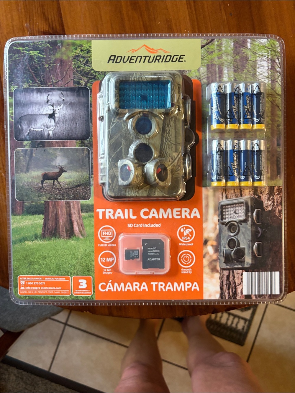 Adventuridge Trail Camera in Camo - 12MP Outdoor Game Camera